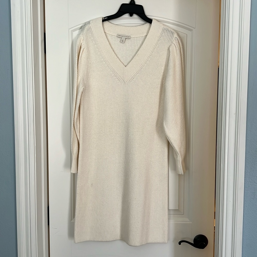 Cream Sweater Dress